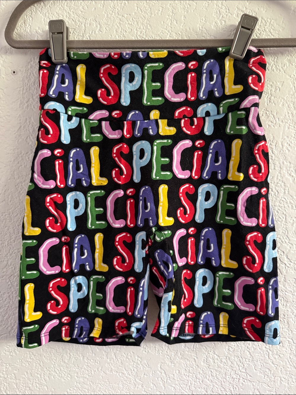 Nooworks Multicolor 'SPECIAL' Graphic on Black Stretch Top